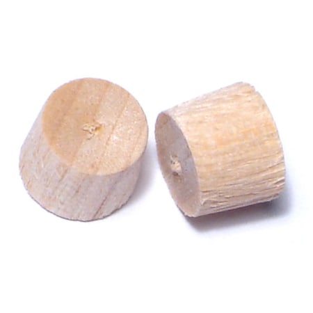 Midwest Fastener 5/16" Birch Wood Flat Head Plugs 100PK 08885